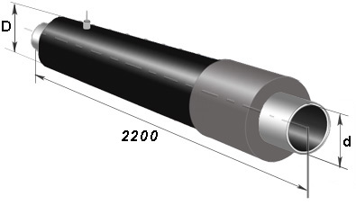 Концевой элемент трубопровода с кабелем вывода ППУ в Набережных Челнах