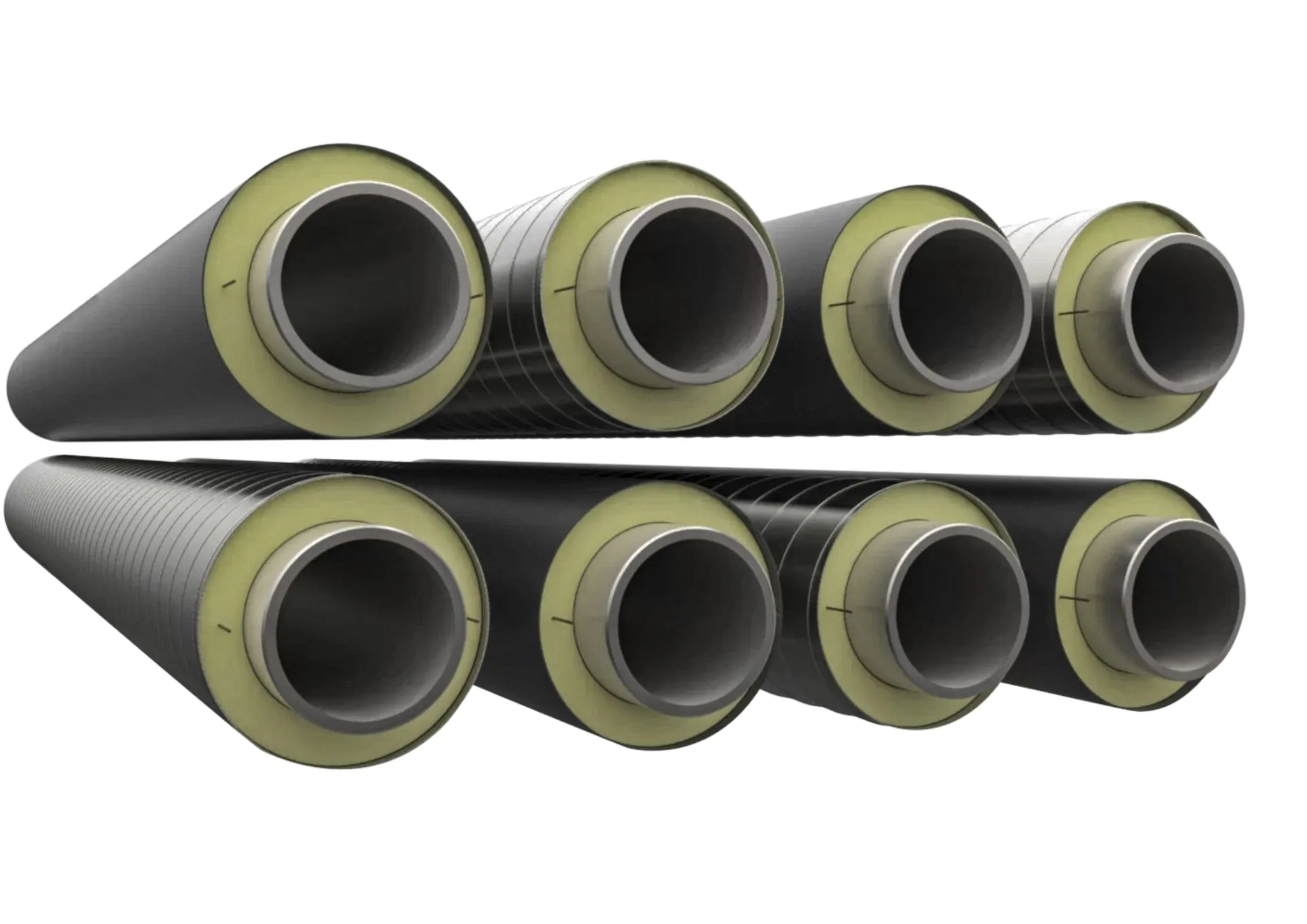 Стальные трубы в ППУ изоляции 50 мм производства «Альфа-тех» в Набережных Челнах